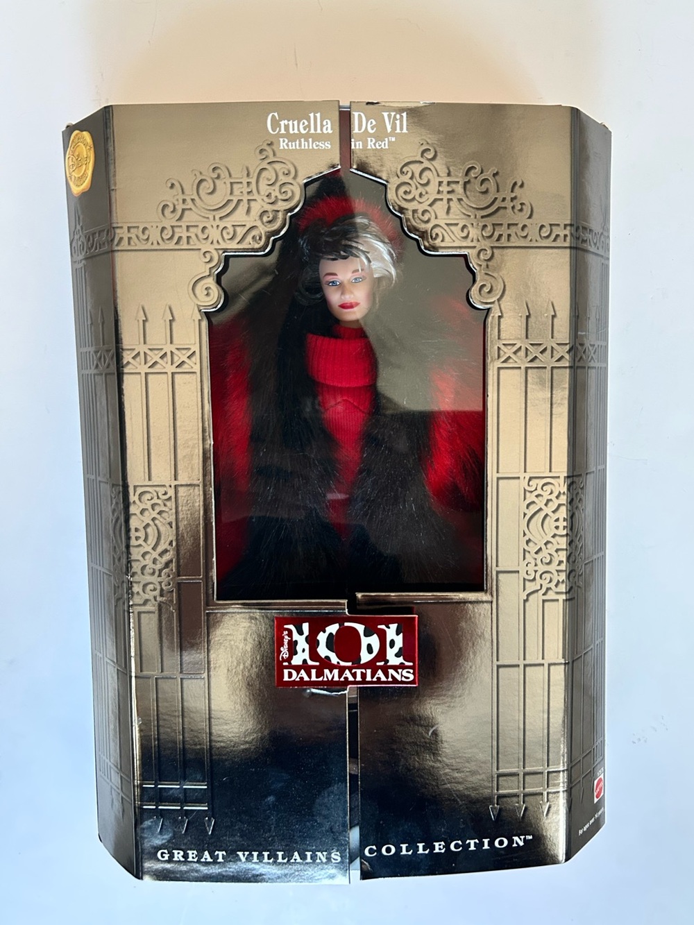 Vintage Mattel 101 Dalmatians Cruella De Vil Great Villans Collection
